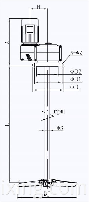 Faf Type Top Agitator Mixer2